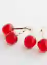 Pendientes Cereza Rojo Talla 99 Mujer Mango