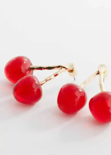 Pendientes Cereza Rojo Talla 99 Mujer Mango