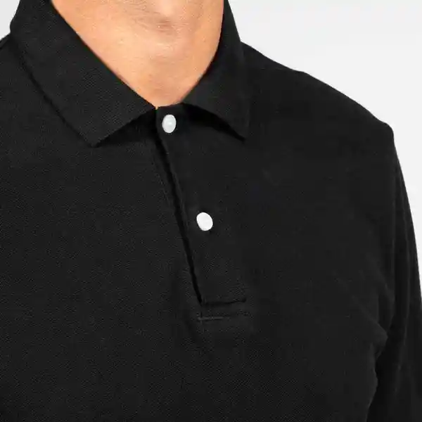 Inesis Camiseta Polo Manga Corta Golf Hombre Negro T. XXL mw100