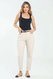 Pantalon Mom Cinco Bolsillos