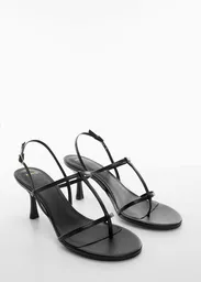 Sandalias Flavia Negro Talla 36 Mujer Mango