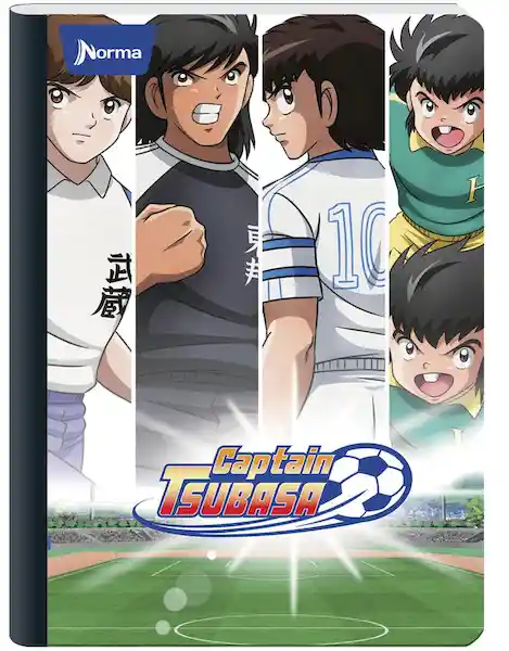 Norma Cuaderno Rayado Cosido Diseño Capitán Tsubasa