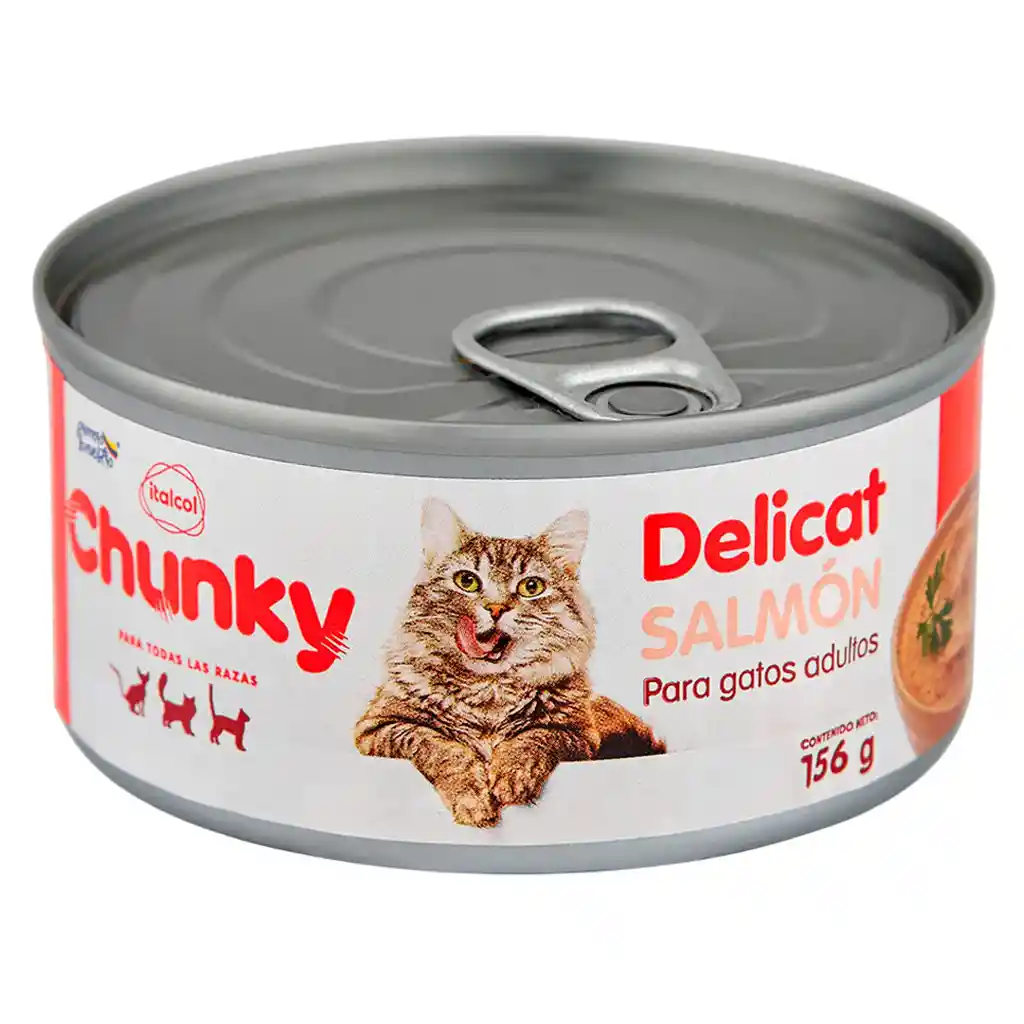 Chunky Alimento Húmedo Delicat Sabor a Salmón