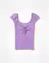 Camiseta Mujer Morado Talla X-SMALL 400385348894 American Eagle