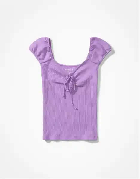 Camiseta Mujer Morado Talla X-SMALL 400385348894 American Eagle