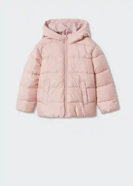 Anorak Ali3 Rosa Pastel Talla 08 Niñas Mango