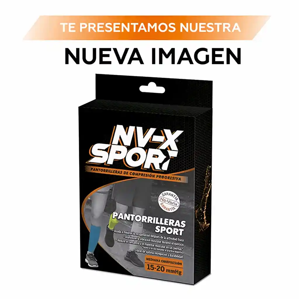 Nv-X Sport Pantorrillera Deportiva 1520 Mm/Hg Acid Green M