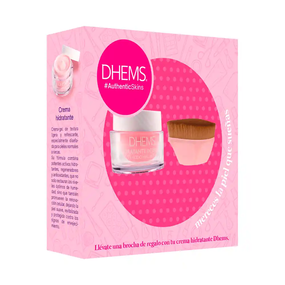 Crema Dhems Acido Hialuronico + Brocha