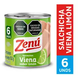 Zenú Salchicha Viena Sabor Limón