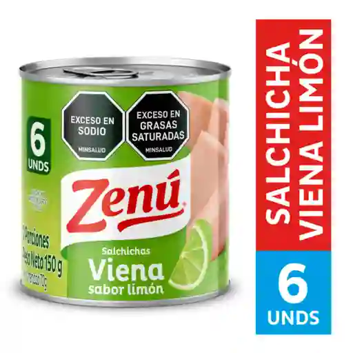 Zenú Salchicha Viena Sabor Limón