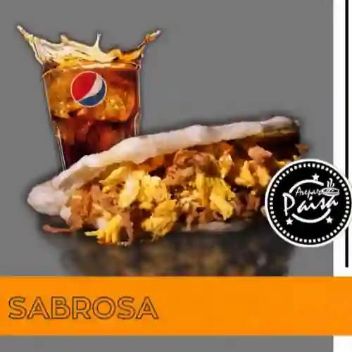 Arepa Mixta + Bebida