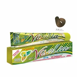 Visalia Tinte Sin Amoniaco Rubio Mediano No. 7.0 60 g