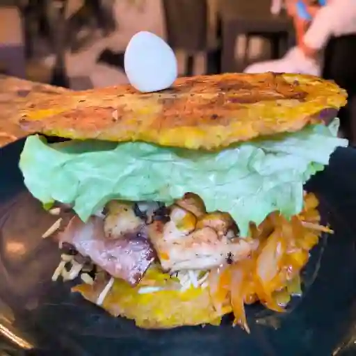 Hamburguesa de patacon