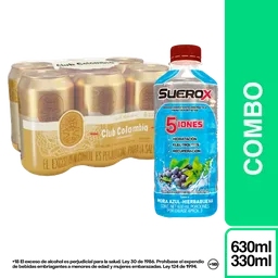 Combo Club Colombia Dorada + Suerox Frutos Rojos