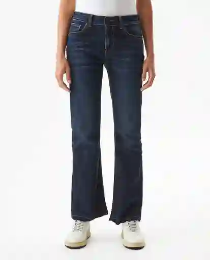 Jean High Cosmo Oscuro Azul Francés Medio Talla 4 Chevignon