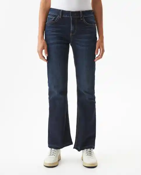 Jean High Cosmo Oscuro Azul Francés Medio Talla 4 Chevignon