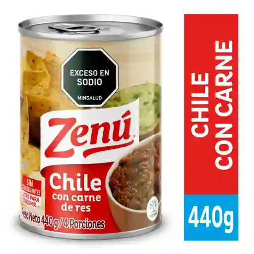Zenú Chile Con Carne de Res