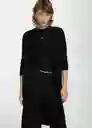 Cardigan Almibar Negro Talla M Mujer Mango