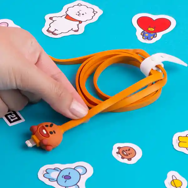 Cable de Carga y Datos 8Pin Serie Bt21 Shooky Miniso