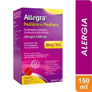 Allegra Ped 30mg/5ml(0.6%) Susp Oral Frasco X 150ml
