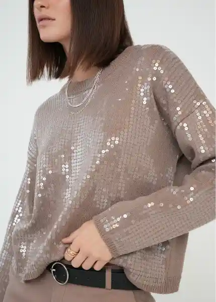 Tejido Mujer Crudo Novia Claro Talla L 589g018 Naf Naf