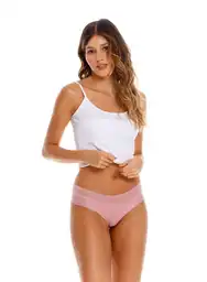 Panty Cachetero Mujer Rosa Talla XL