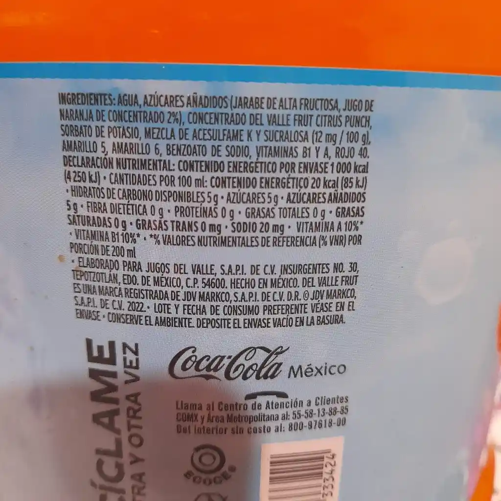 Del Valle Fresh Refresco de Jugo de Naranja