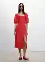 Vestido Sandia-H Rojo Talla XL Mujer Mango