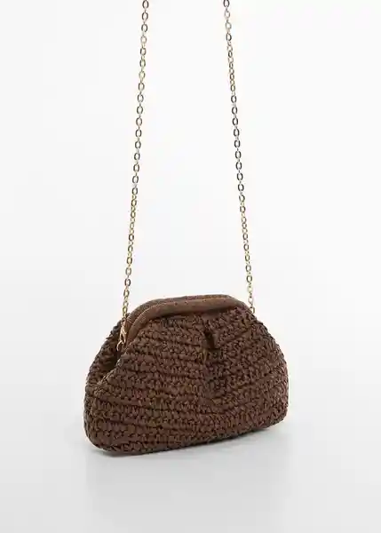 Bolso P Amalfi Chocolate Talla 99 Mujer Mango