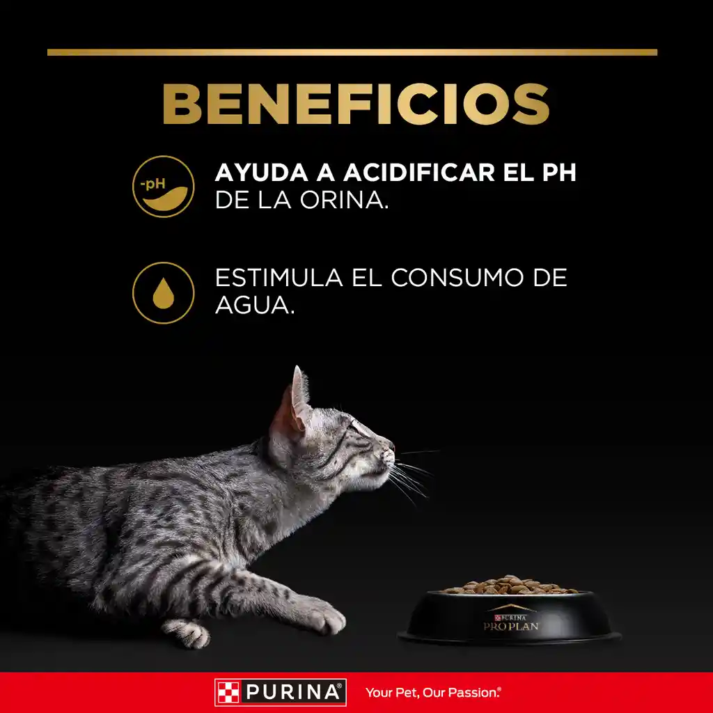 Comida para Gatos Adultos cuidado urinario Purina Pro Plan x 1,5 kg
