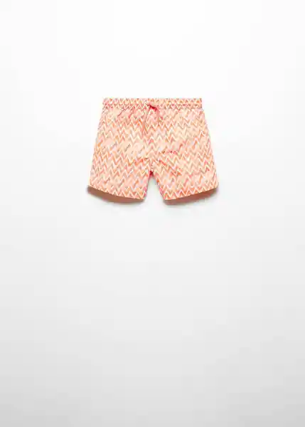 Short Bañador Zag Naranja Pastel Talla 71 Niños Mango