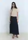 Jersey Bermuda Crudo Talla M Mujer Mango