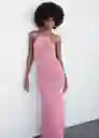 Vestido Cute Rosa Pastel Talla L Mujer Mango