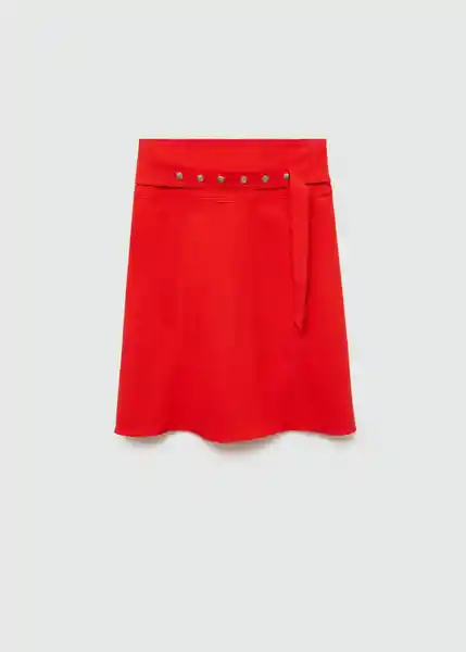 Falda Rosso Rojo Talla S Mujer Mango