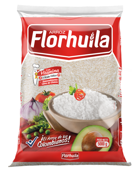 Florhuila Arroz Blanco con Vitaminas sin Gluten 5000 g