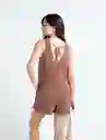  Enterizo Cocoa Mujer Cafe Azteca Medio Talla L Naf-Naf 