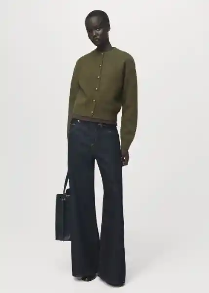 Chaqueta Felipe Khaki Talla 18 Mujer Mango