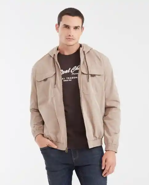 Chaqueta Windbreaker Café Ciervo Claro Talla M Chevignon
