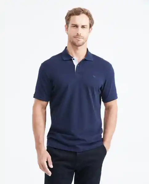 Camiseta Polo Knob Details Azul Dark Ultraoscuro XXL Chevignon