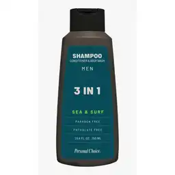 Shampoo Hombre 3 en 1 Personal Choice Marca Exclusiv