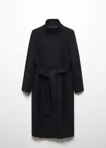 Abrigo Sirenita Negro Talla 26 Mujer Mango