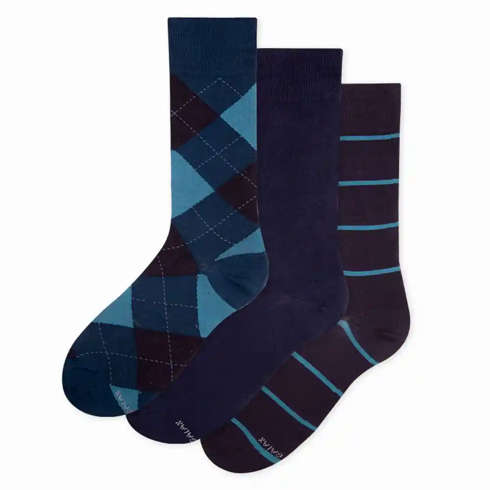 Medias Casuales Tradicional Masculino Foshan X3 Galax Talla 10-12