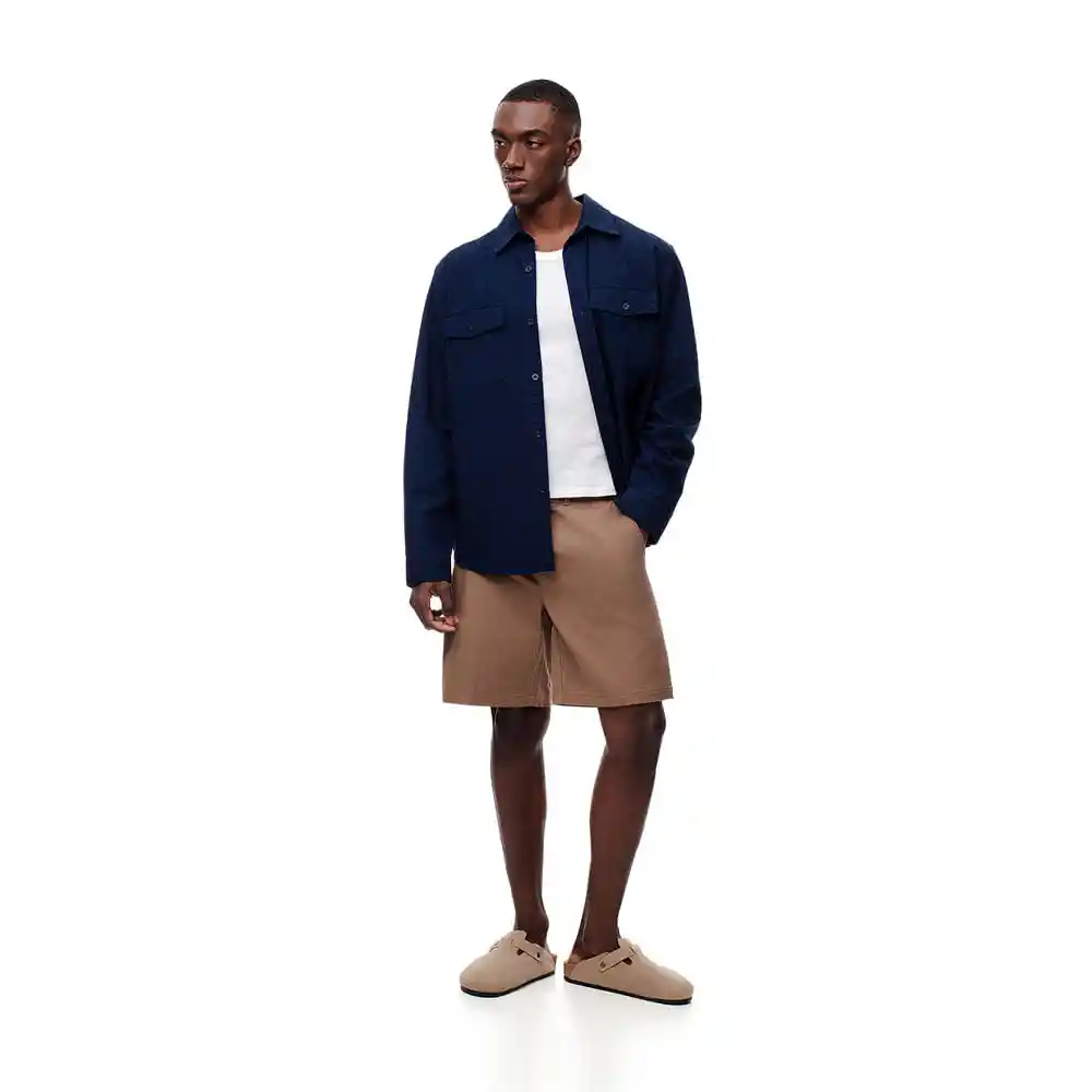 Bermuda Tipo Chino en Algodón Masculino Mikelzy Gef