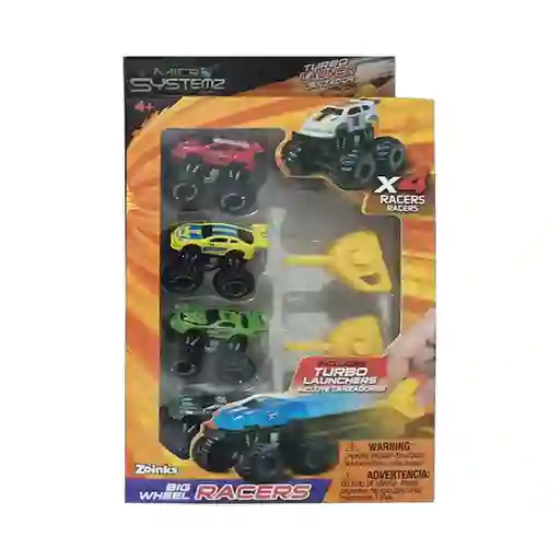 Systemz Set Carros Big Wheel Racers