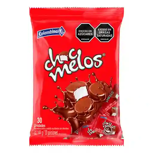 Chocmelos Masmelos Sabor a Vainilla con Chocolate