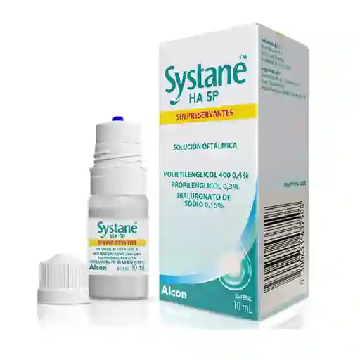 Systane Ha Sp Polietilenglicol/propilenglicol/hialuronato Sodio Oftalmico