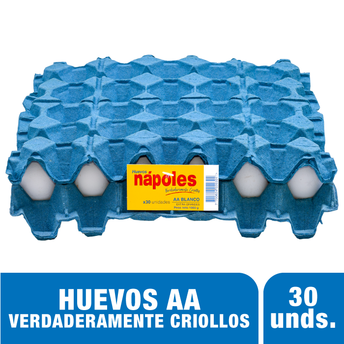 Nápoles Huevos Blancos AA 30 und