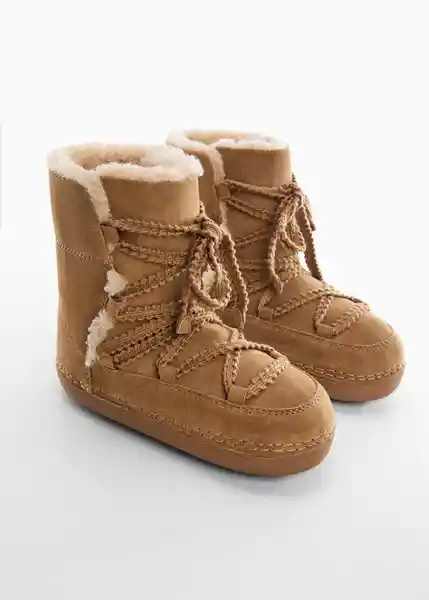 Botas Skete Tabaco Talla 38 Mujer Mango