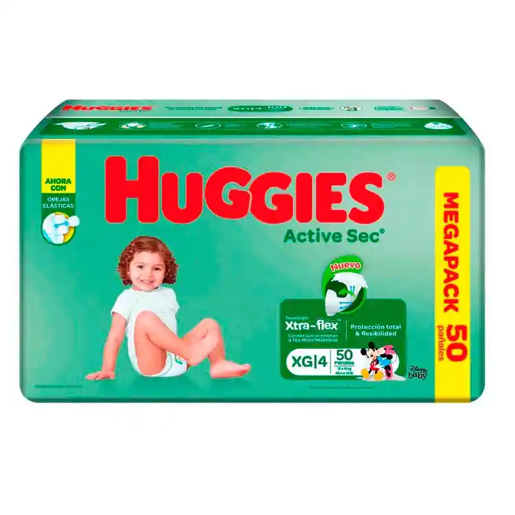Huggies Pañal Active Sec
