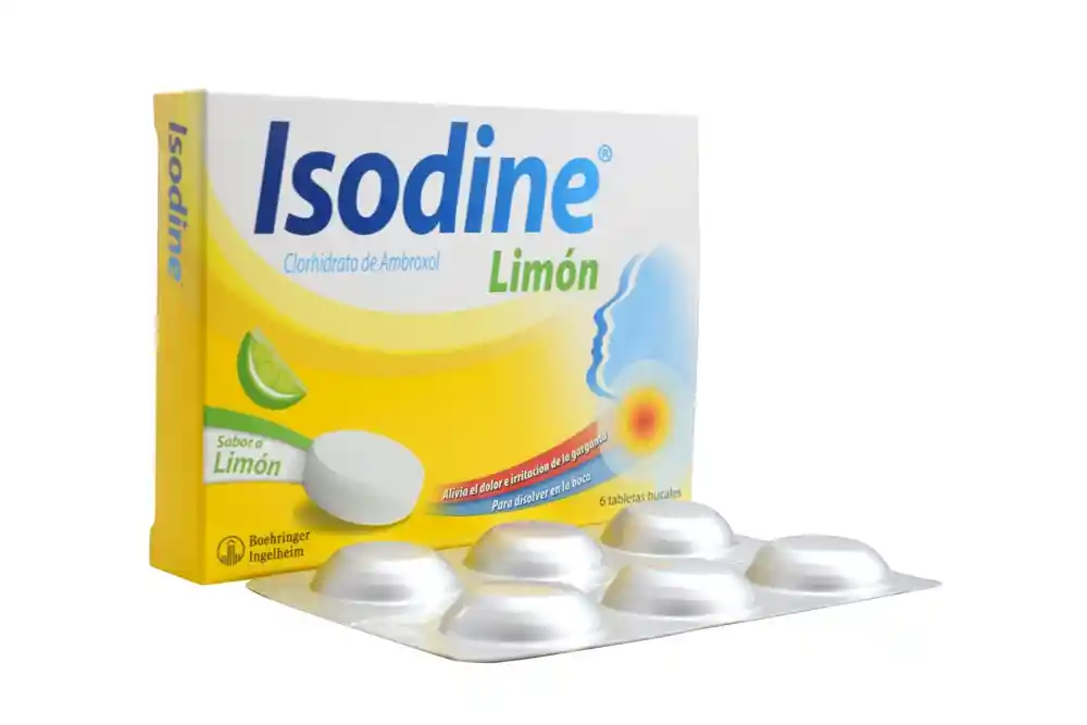 Isodine Tabletas Bucales con Sabor a Limón